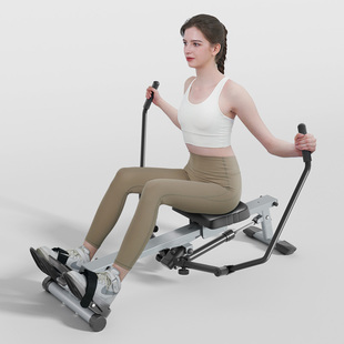 Ǒ Super Fat-Burning Sculls Hydraulic Silent Rowing Machine Weight Loss Home Fitness Equipment Rowing Machine