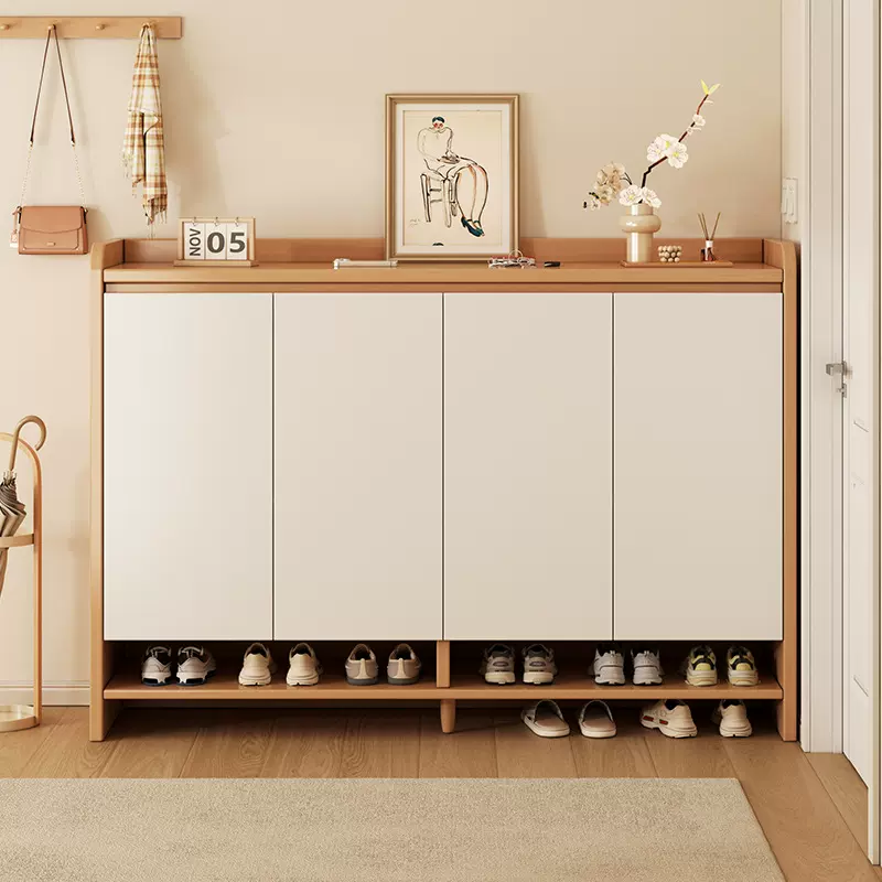 鞋柜家用门口入户收纳一体靠墙玄关柜大容量储物柜2025新款鞋架
