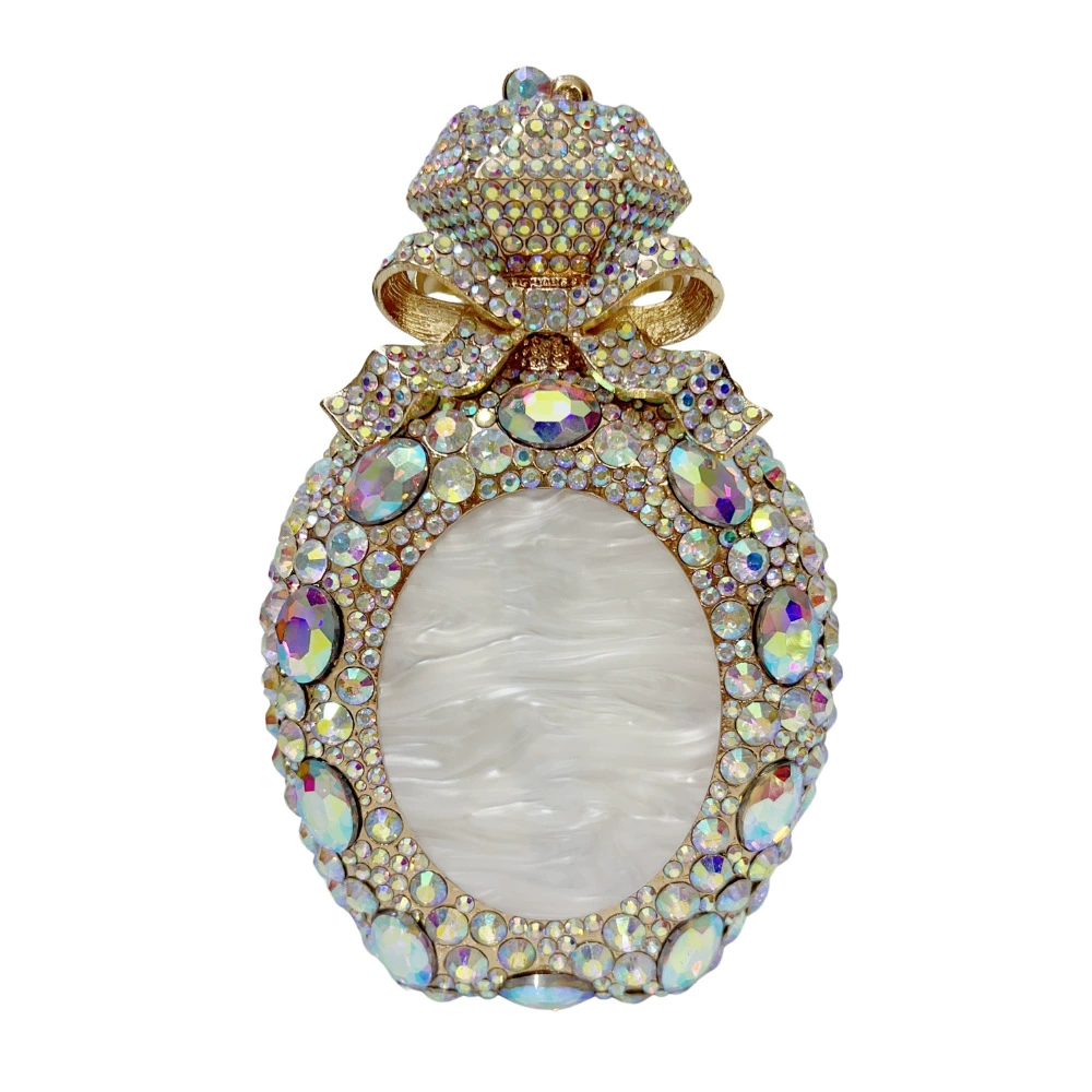 Новая Shell Diamond Dinner Bag Diamond Perfume Bottle Banquet Dress Hand Holding Women's Bag Shell stone bag