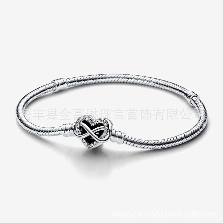Pandora pulsera fuente fábrica venta al por mayor de alta versión amor clásico Venta caliente DIY serpiente hueso pulsera