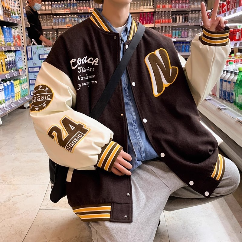 野球服のコートは男性と春秋のカジュアルジャケットがあります。|undefined