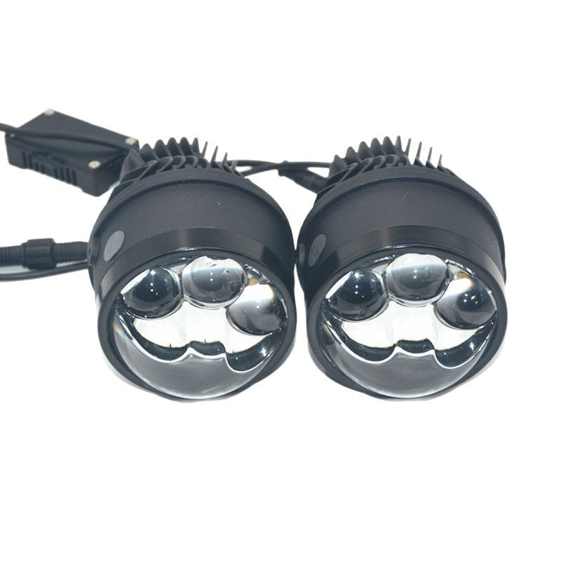 Aplicable para Volkswagen transformar tres lentes de luz láser directa de niebla LED lente de doble luz   Luz alta