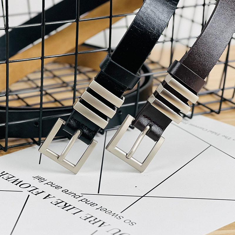 2024 Nuova popolare edizione coreana europea e americana Cintura sottile alla moda Moda Jeans versatili Abito cintura di fascia alta da donna_voghion.com