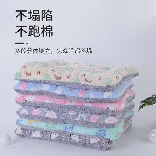 Pet mat cartoon full print dog mat cat mat sleeping pad dog bed mattress dog supplies