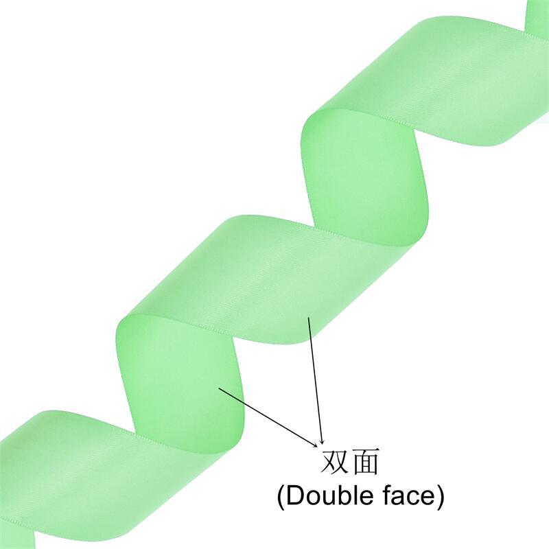 Transfronterizo europeo y americano de doble cara cinta de poliéster mate flor caja de regalo embalaje accesorios para el cabello arco material 2 yardas 20 colores