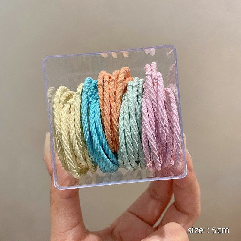 Coleteros desechables, gomas pequeñas para el cabello para niños, gomas para el cabello que no dañan el cabello, gomas para niñas, coleteros de alta elasticidad, accesorios para el cabello.
