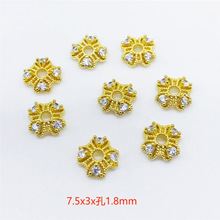 �ŷ���ɫ�Ƕ�ʯ�����U�ջ���С��ñ��Ƭdiy������Ʒ���