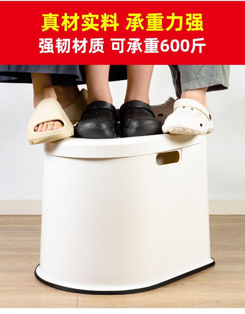 Pregnant women's sitting toilets, chairs and stools, mobile toilets for the elderly, household sturdy toilets, squat toilets, squat toilets to sitting toilets, portable Item Picture
