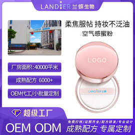 定妆蜜粉散粉oem贴牌定制 轻薄控油修容防水持久不脱妆粉饼代加工
