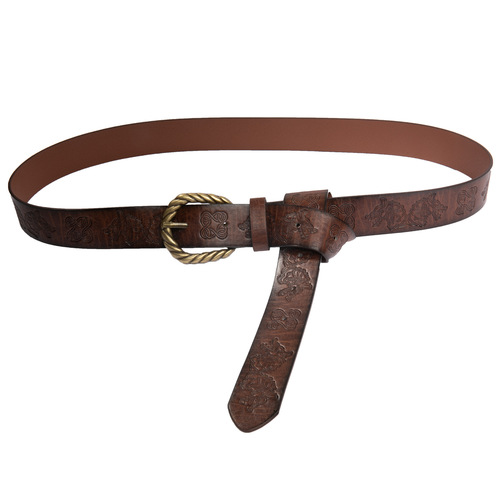 Cross-border hot sale Viking Fenrir embossed belt medieval retro knight belt COSPLAY stage props
