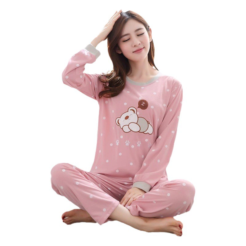 Новая весенне-осенне-зимняя Пижама для девочек, Мультяшные милые повседневные брюки, домашняя одежда с длинным рукавом, подходит для поколения заводской партии