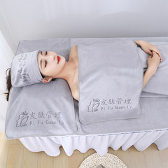 美容院のタオルの超細い繊維の専用のマジックテープは毛の皮膚を落とさないで管理します。