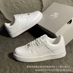 莆田鞋AF1头层皮空军一号男女四季休闲板鞋小白鞋增高透气耐磨