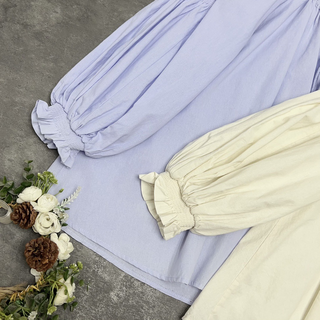 Elegante Damen Bluse Mit V-ausschnitt Und Laternenärmeln Herbst_voghion.com