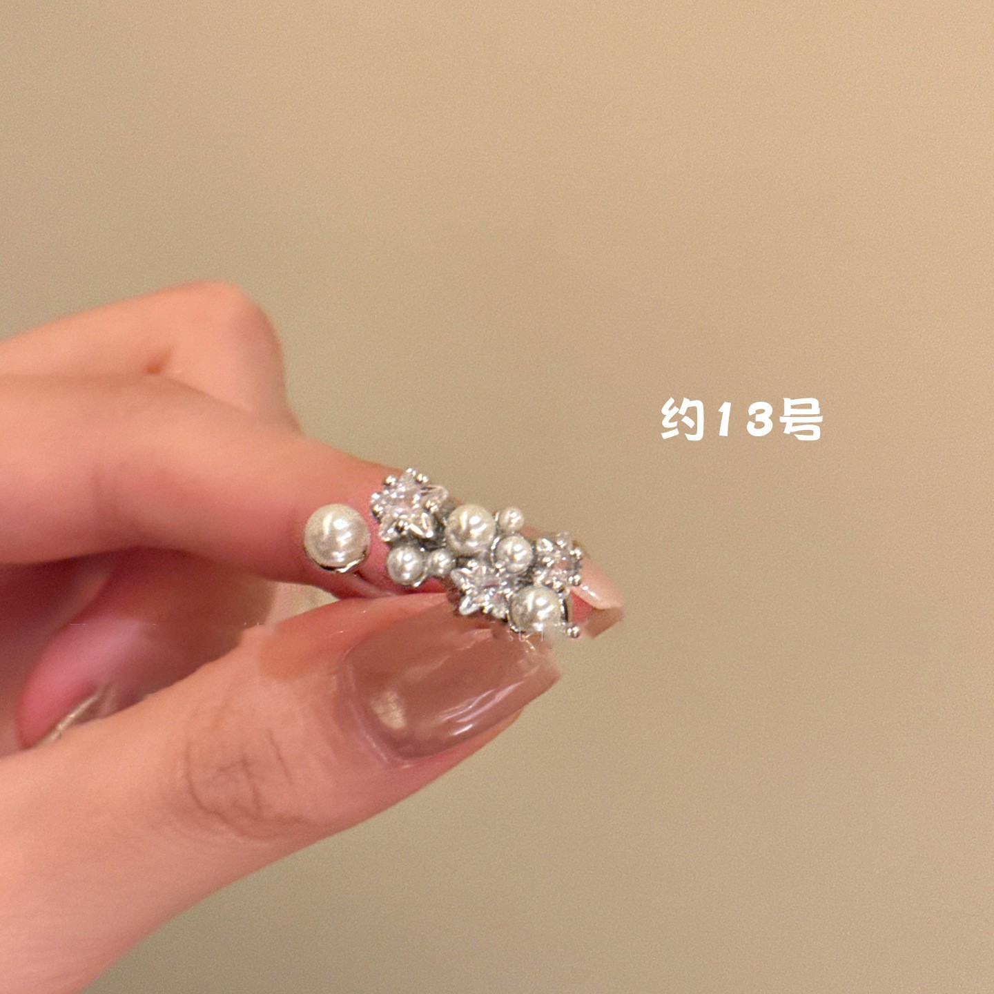 Corea del Sur ins triángulo circón anillo abierto nicho creativo versátil anillo de dedo índice elegante lujo ligero accesorios de alto sentido