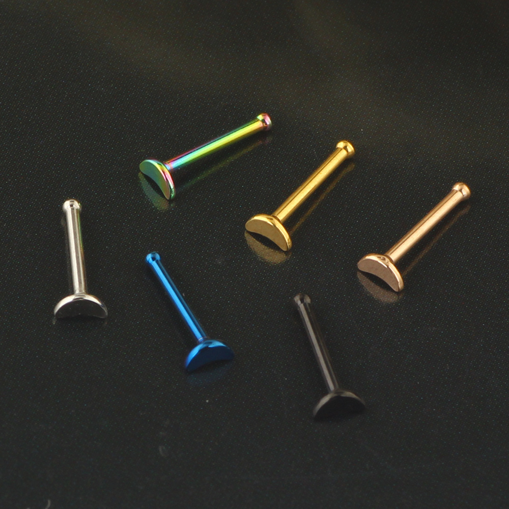 Labret piercing jewelry detail image
