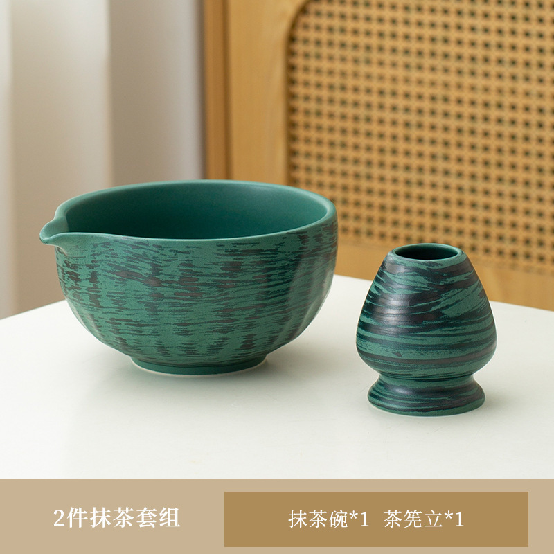 日本クロスボーダー Amazon 抹茶セット セラミック抹茶ボウル 茶筅 立百本立 宋代茶ツール 注ぎ口付き|undefined