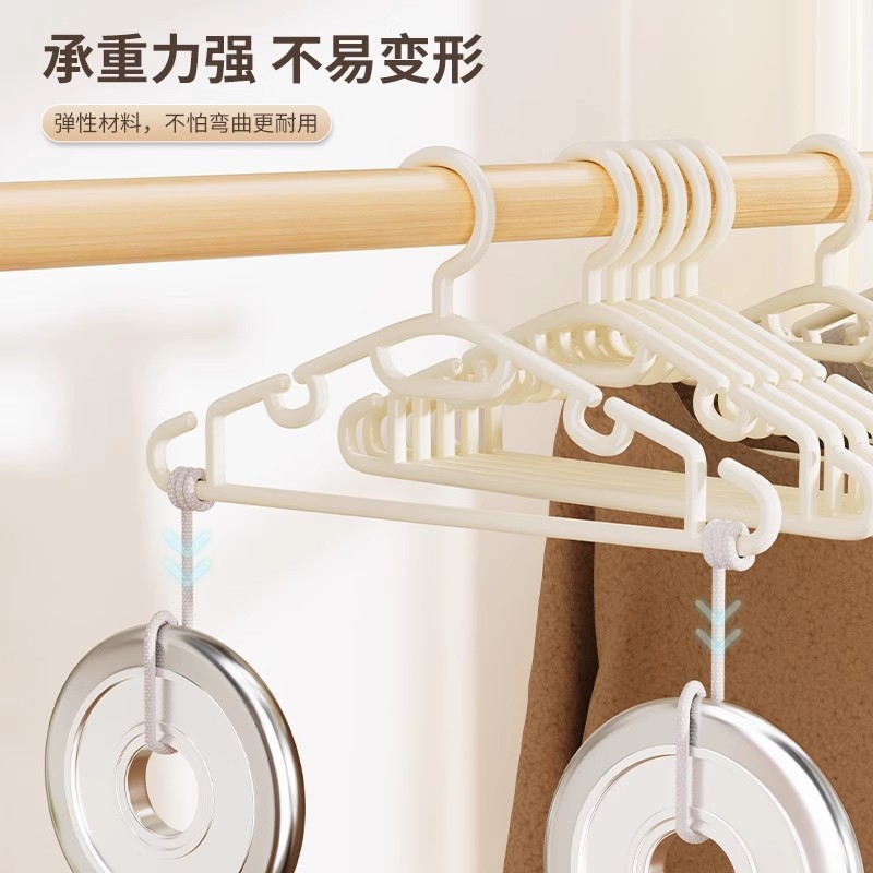 Clothes Hangers That Don'T Cause Bulges, Durable and Non-Slip, Popular among Students, with Shoulder Protection Grooves, Suitable for All Seasons
