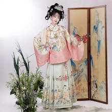 踏马迎春明制汉服女2026新款马面裙日常国风古装新中式汉服套装