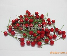 跨境红色泡沫果红果圣诞装饰浆果假花 工艺品配件DIY配件 7-20MM