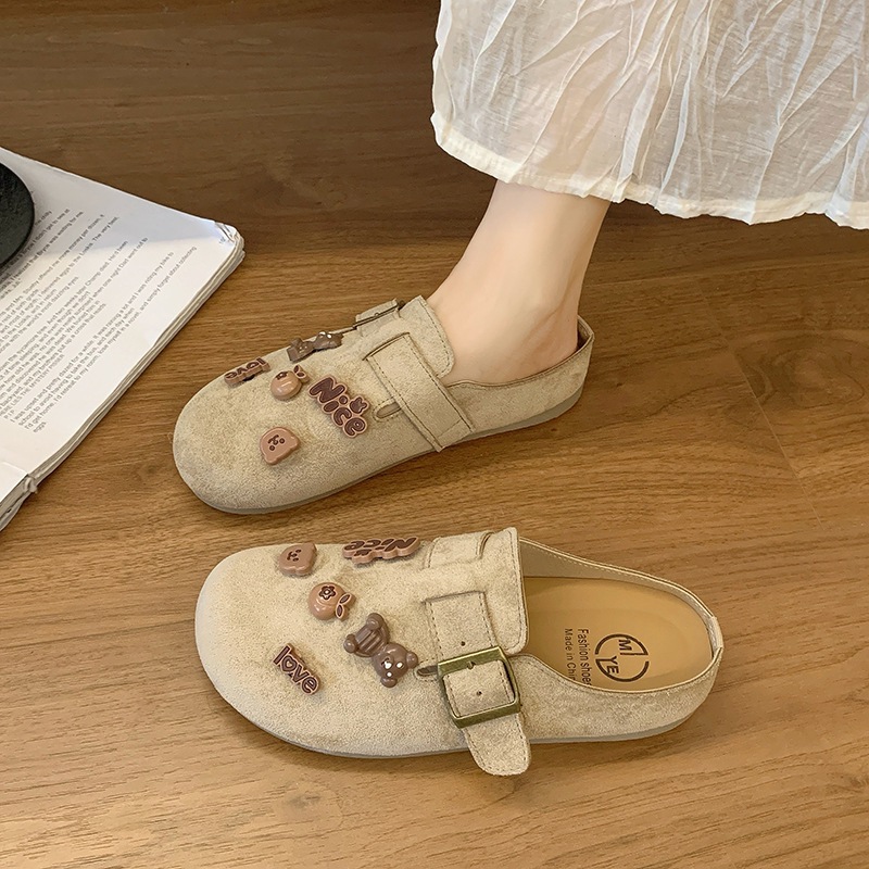 Pantuflas Destalonadas de Plataforma Gruesa para Mujer, Caucho, Antideslizante, para Primavera y Otoño image 5