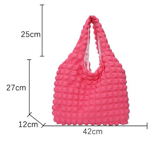 Women's New Ins Teenage Trendy Cloud Puff Tote Bag 2025 New Canvas Bag Simple Shoulder Bag