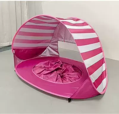 Storage, Baby Toy Ball Pool, Avtomobil dam çadırları - striped-pink-2-people