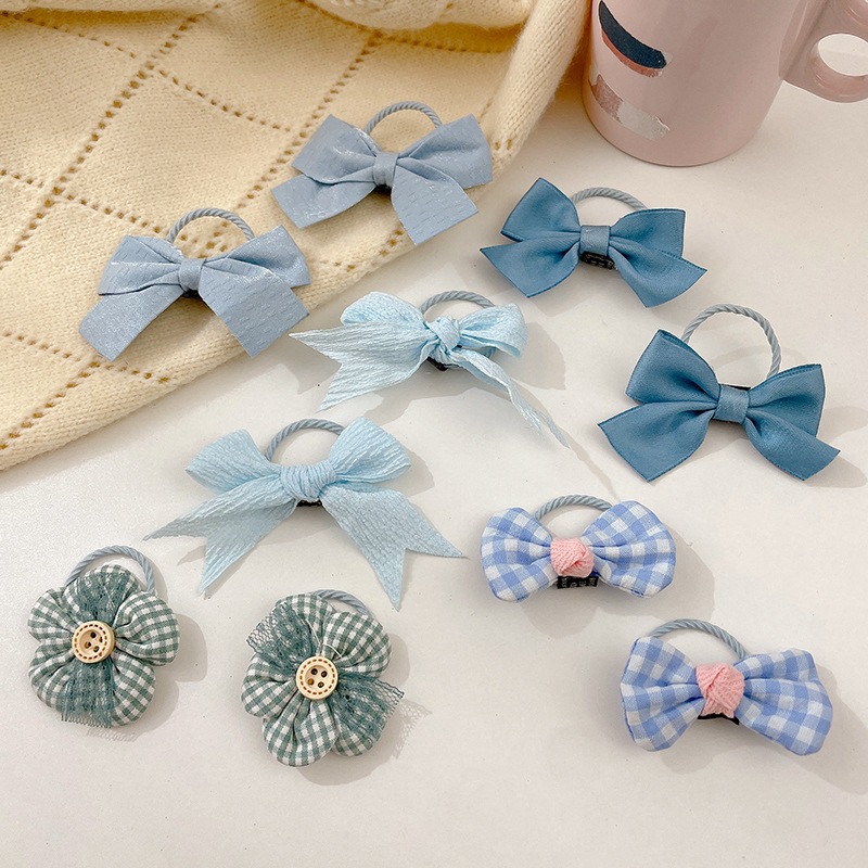 Ligas de cabello elásticas para niñas, colores de caramelo, suaves y resistentes, accesorios infantiles