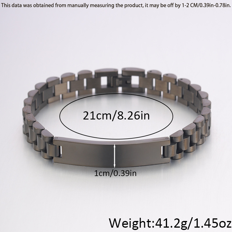 Nueva pulsera de acero de titanio de lujo ligero transfronterizo tres cuentas curvas se puede grabar pareja de alta sensación joyas pulsera image 12