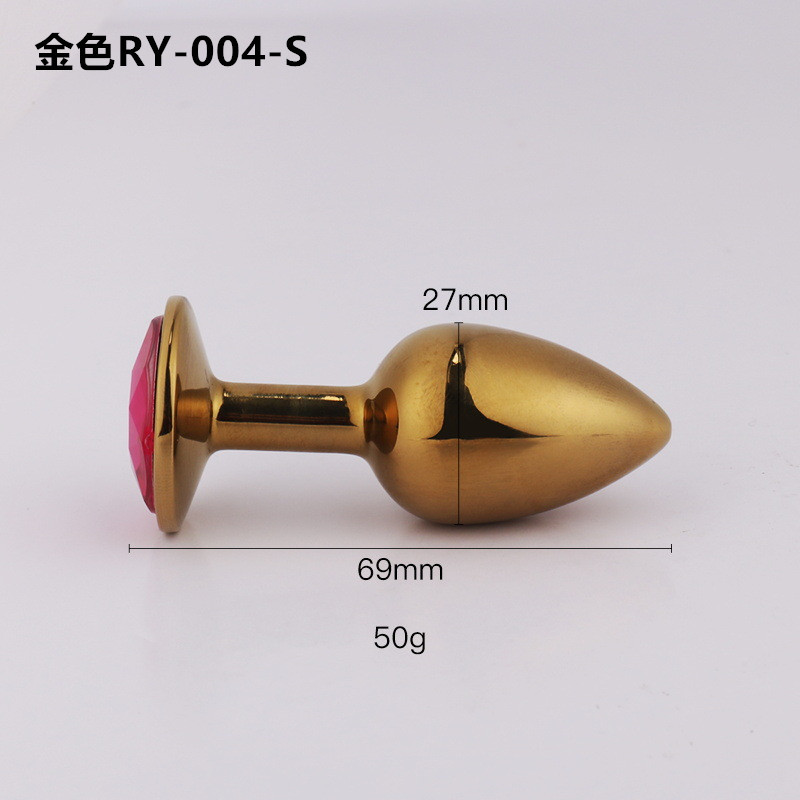 Volver corte metal anal plug adulto hombres y mujeres SM compartir masturbación clímax sexy anal plug adulto suministros pequeño mediano grande