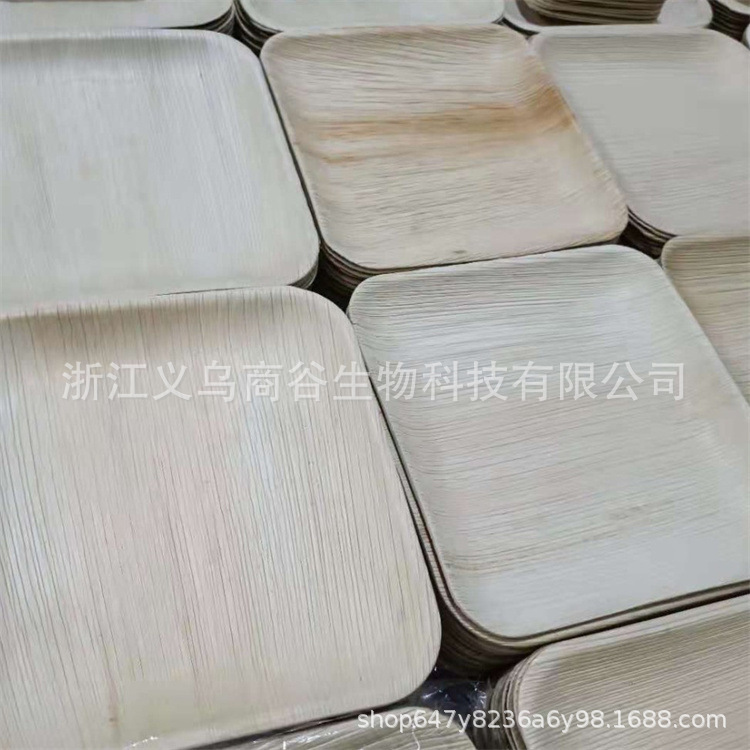 Hot Sale Palm Leaf Plate Amazon Disposable Dinner Plate Outdoor Camping Party BBQ Degradable Dinner Plate Tableware