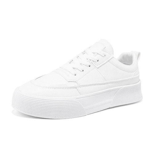 New Men's Casual Sports Running White Leather Face Shoes Trendy Versatile Student Shoes for Women Wholesale
