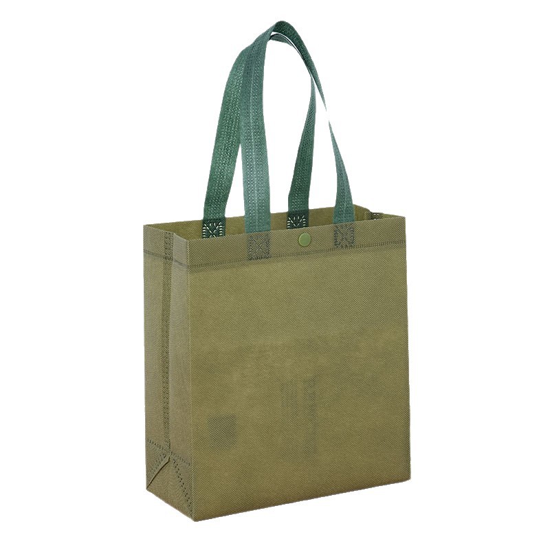 Bolsa de mano no tejida con botón tienda de ropa tienda de gafas bolsas de té bolsas de regalo de compras personalizadas LOGO impreso