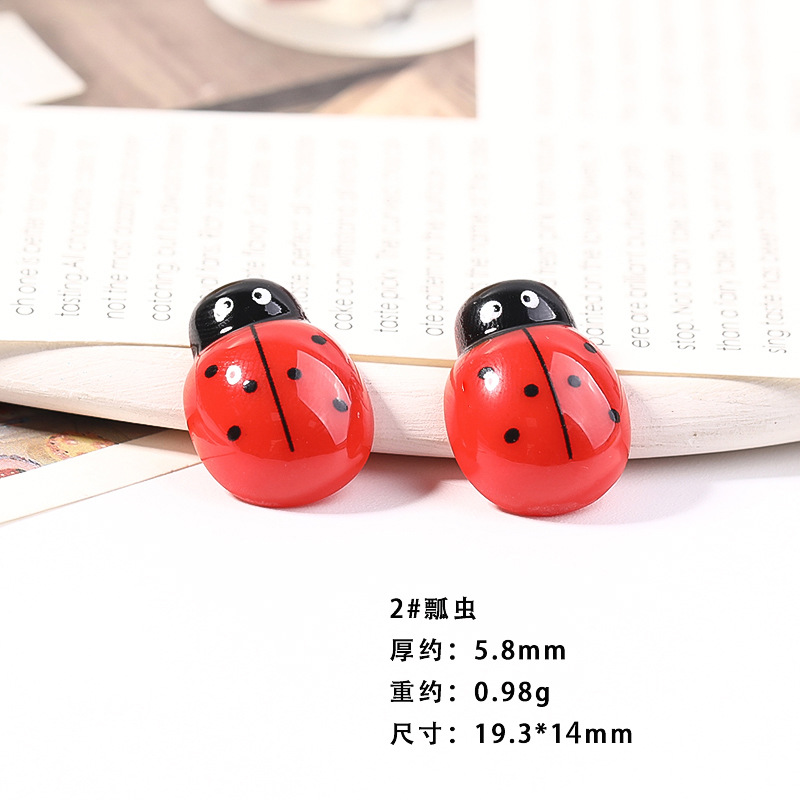 Resina accesorios de dibujos animados abeja tocado DIY accesorios de la joyería niños horquilla crema epoxi teléfono caso parche