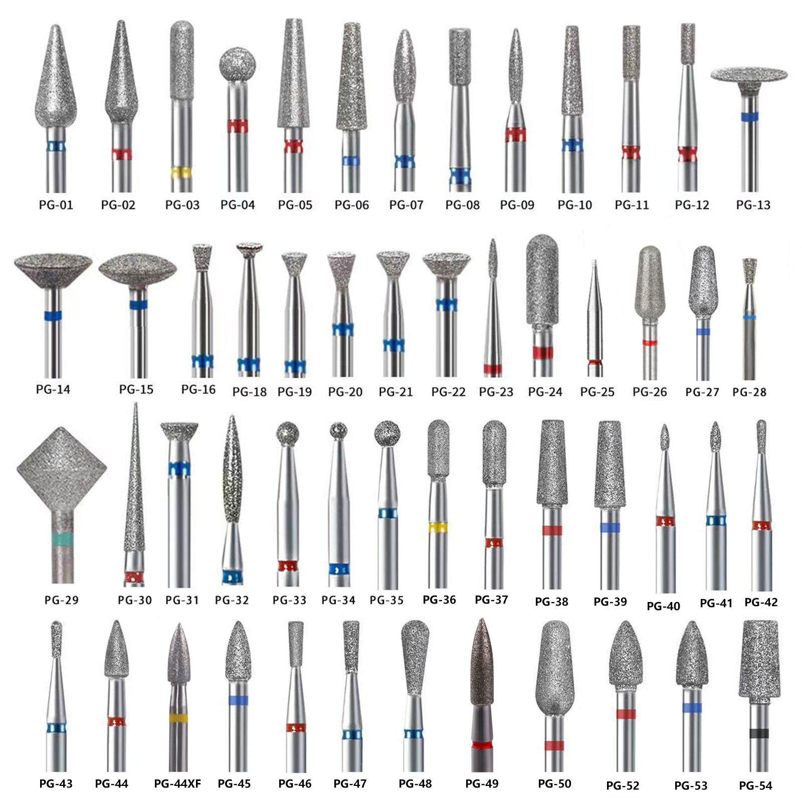 Manicura transfronteriza Cabezal de esmerilado de diamante ruso tratamiento frontal superficie de uñas pulido bolsillo pequeño herramienta de manicura
