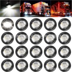 3/4インチトラックトラックトラックサイドライト3smd led 12vサイドライト指示信号ライト色とりどりクリスタルライト