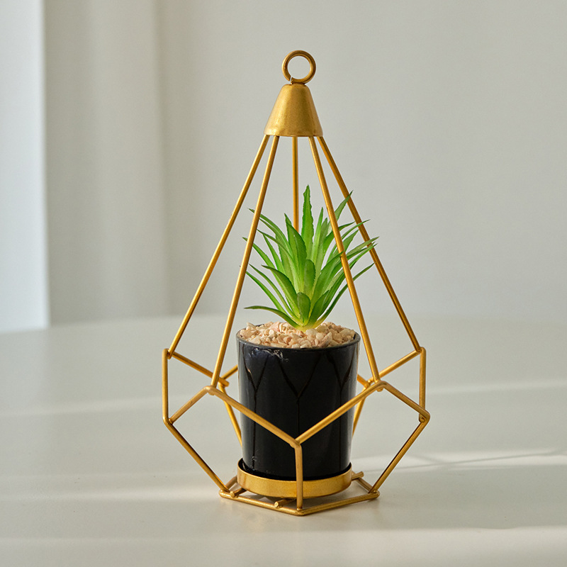 装飾鉢植えホームライト高級アイアンレストランシンプルなヨーロピアンスタイルクリエイティブ家具リビングルーム玄関ラウンド装飾品|undefined