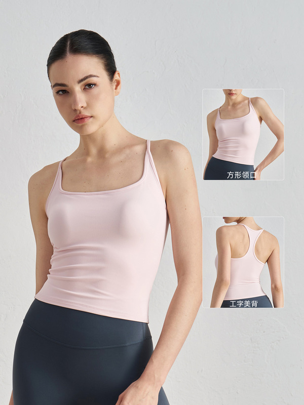 女性用スポーツベスト、夏用I字型バック、胸をカバー、痩身サスペンダーヨガトップ、女性用ランニングトレーニングフィットネスウェア|undefined