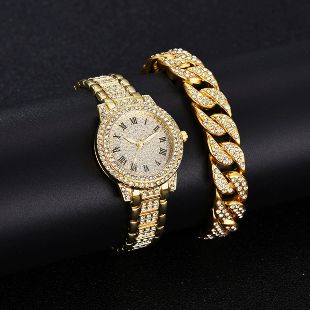 TikTok, часы, циферблат, инкрустирован diamonds, маленький циферблат