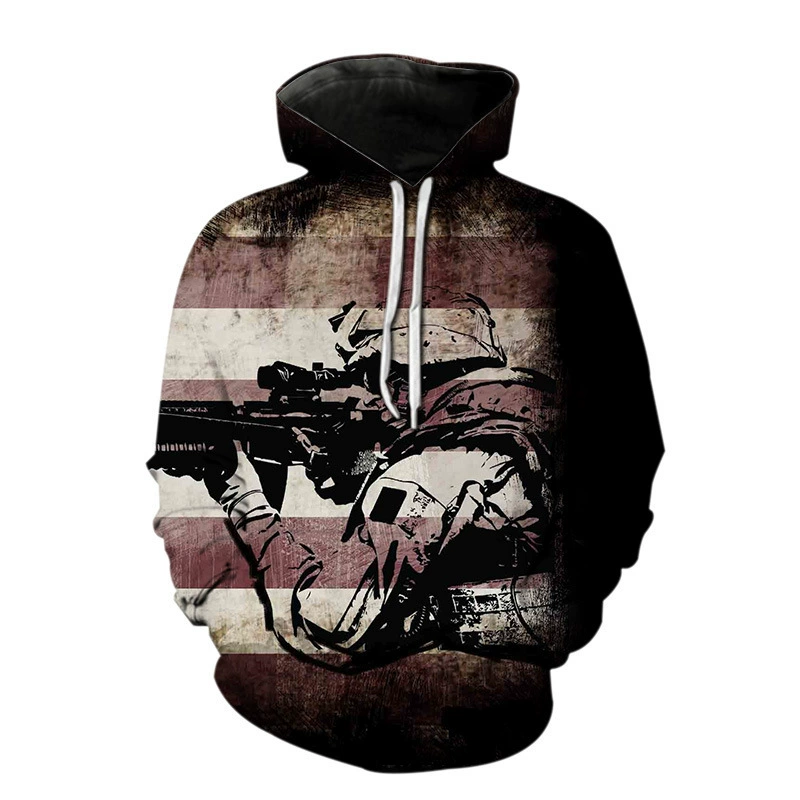 Производитель SOURCE Amazon популярный 3D американский флаг ПРИНТ свитер с капюшоном молодежный популярный пуловер Молодежная модная фабрика