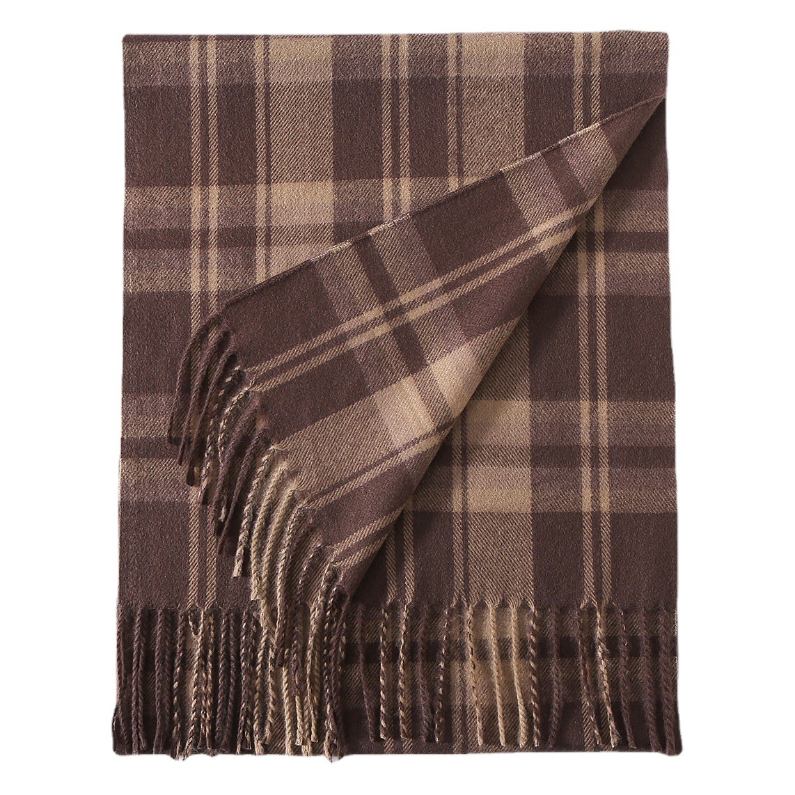 Plaid bufanda hombres Otoño e Invierno clásico ins moda tierra color cálido estilo coreano versátil Cachemira bufanda para novio