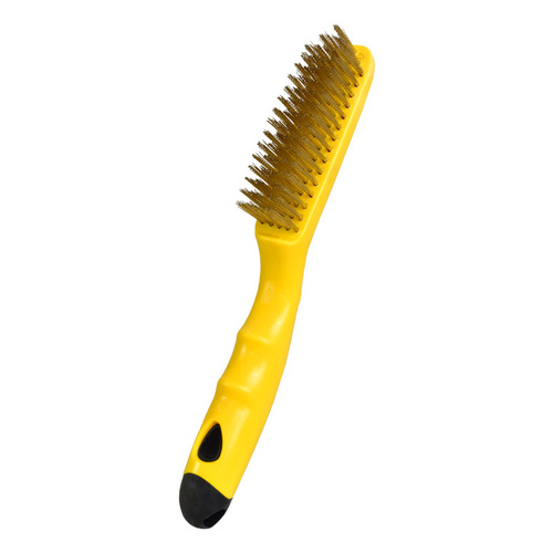 Steel wire brush, stainless steel wire brush, copper wire brush, rust removal, gap, plastic handle, barbecue iron brush, cleaning brush, wholesale