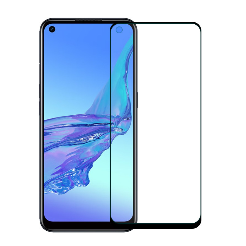 Suitable for Oppoa32 Tempered Film Full Screen Coverage A32 High-Definition Glass Protective Film Pdvm00 Black Edge Mobile Phone Film