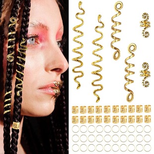 W 85416 Boho Beaded Hair Wrap �����L�^�K ���R�d�W���羳