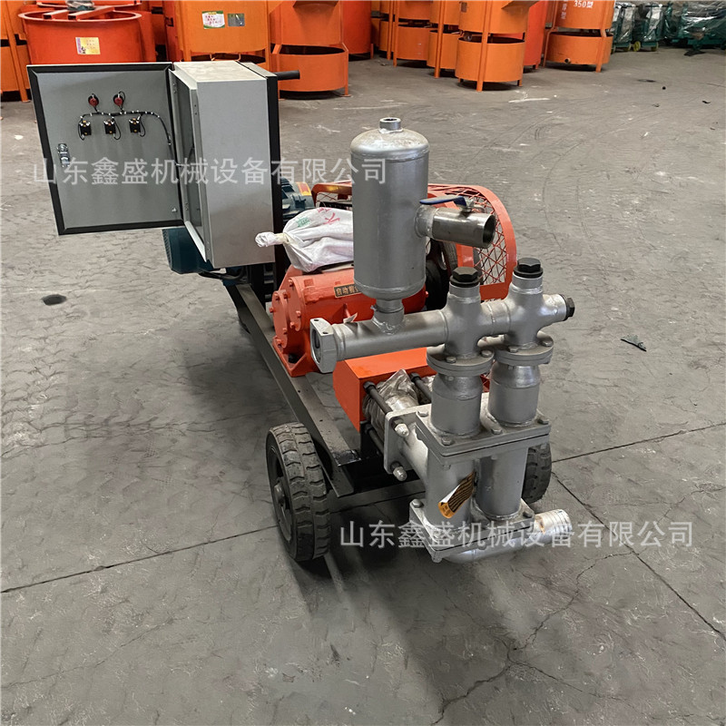 变速注浆机 bw70-8灰砂浆注浆泵 小型电动高压双缸卧式活塞灌浆机
