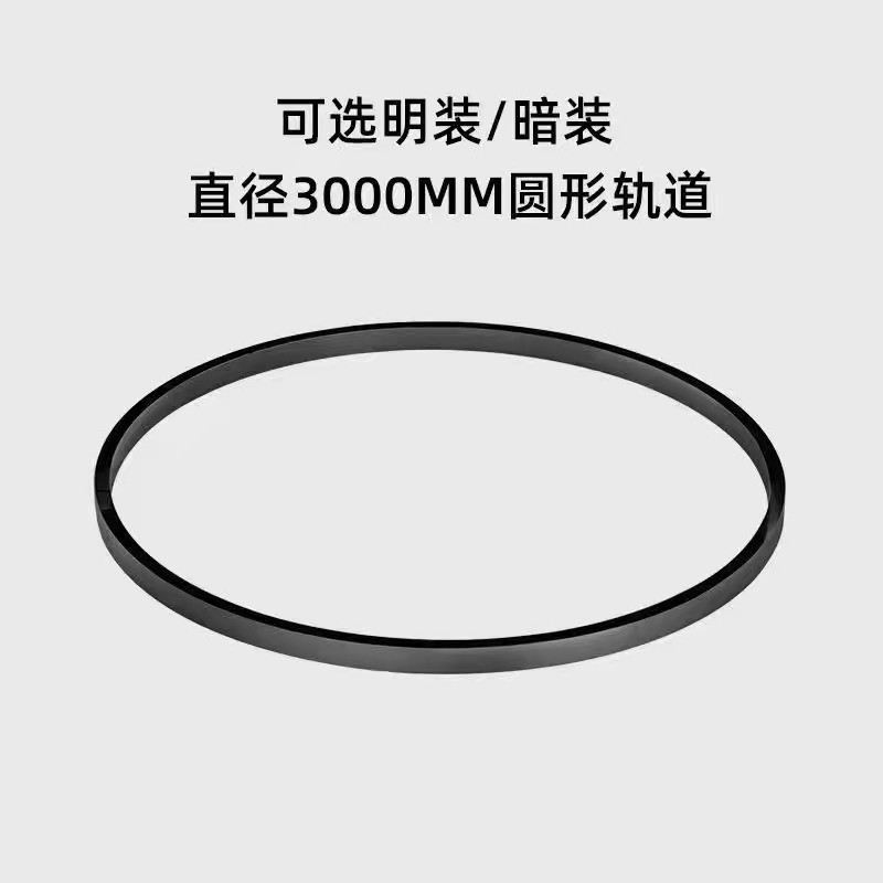 Lámpara orbital de atracción magnética redonda personalizada con anillo de arco oculto en la sala de estar sin lámpara principal de montaje oculto y lámpara de montaje abierta control inteligente
