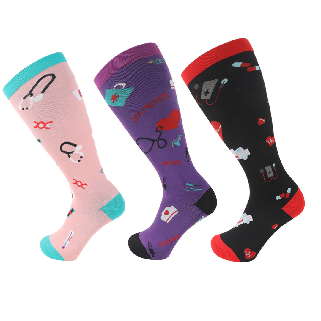 2025d Plus Size American Vein Level 2 Elastic Compression Obesity Socks_voghion.com