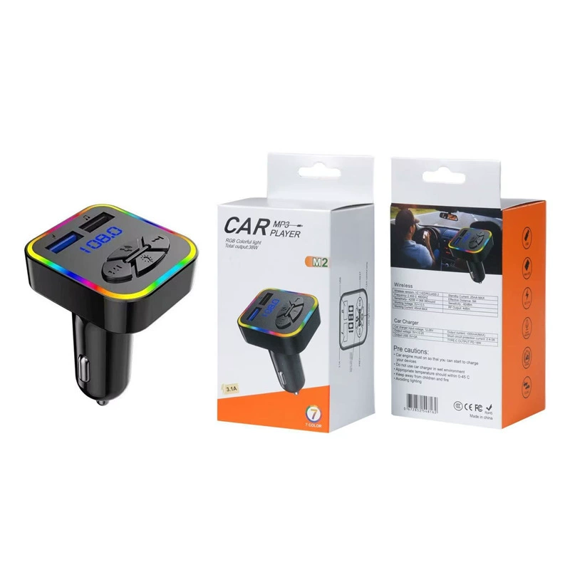 Новая быстрая зарядка M серии автомобильный Bluetooth MP3 автомобильная зарядка FM-дисплей громкой связи источник зарядного устройства мобильного телефона