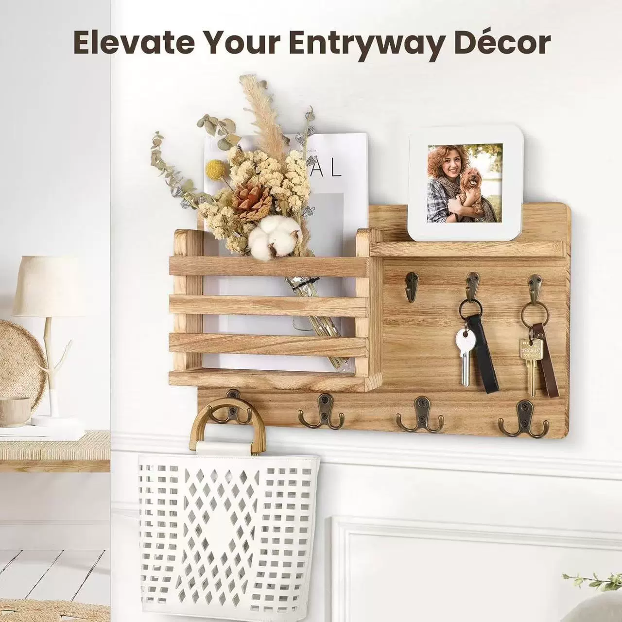 Трансграничная деревянная держатель для ключей для гостиной крыльцо держатель для ключей из массива дерева настенная держатель для ключей держатель для одежды