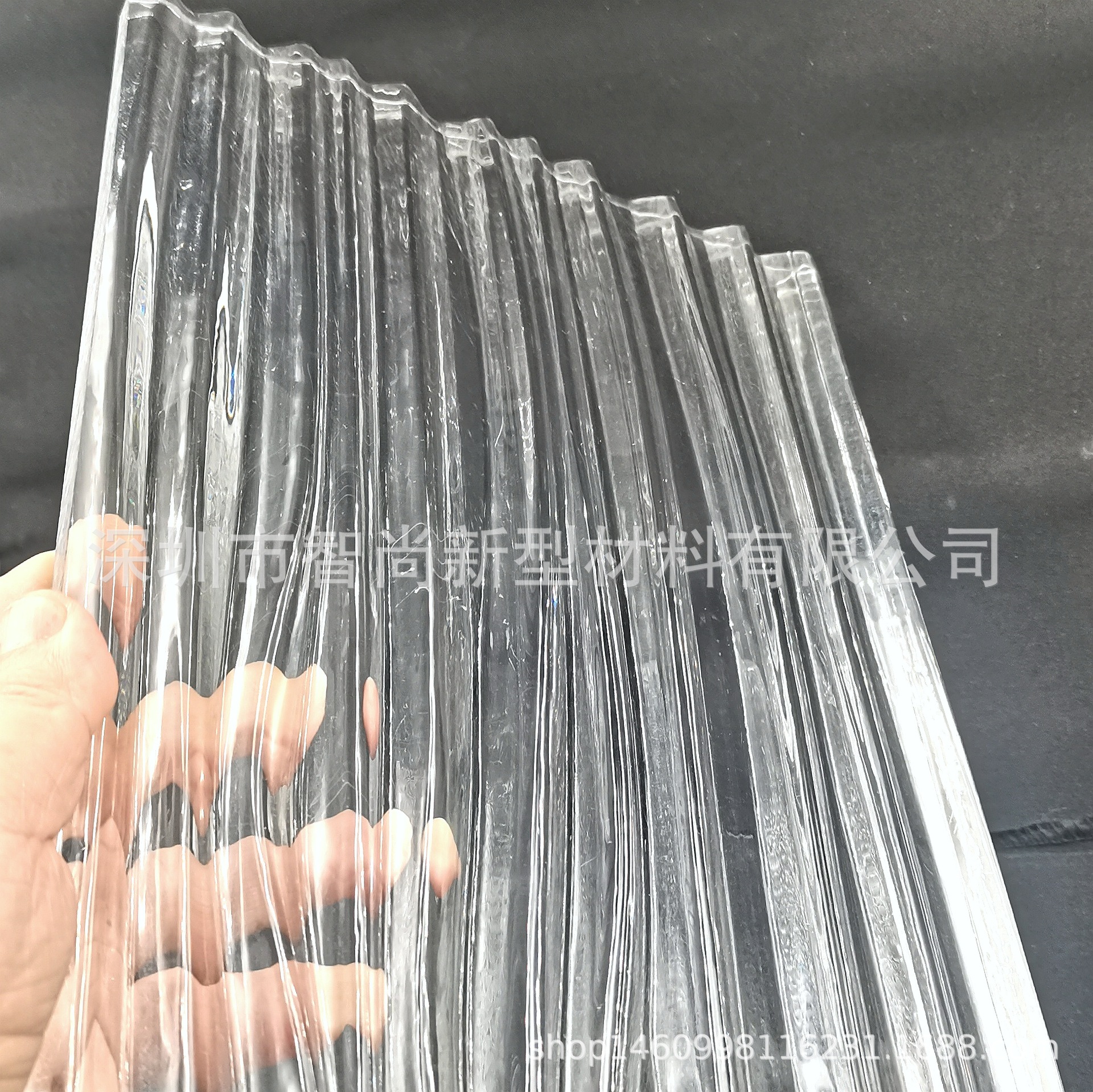 不规则透明沟壑肌理纹有机玻璃展厅装饰门灯饰水晶摆件用亚克力板